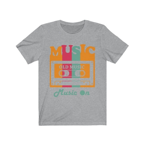 Old Cassette Type Music On T-Shirt