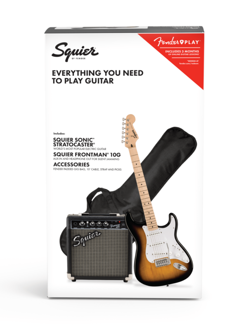Fender Squier Sonic Stratocaster Electric Guitar Starter Kit