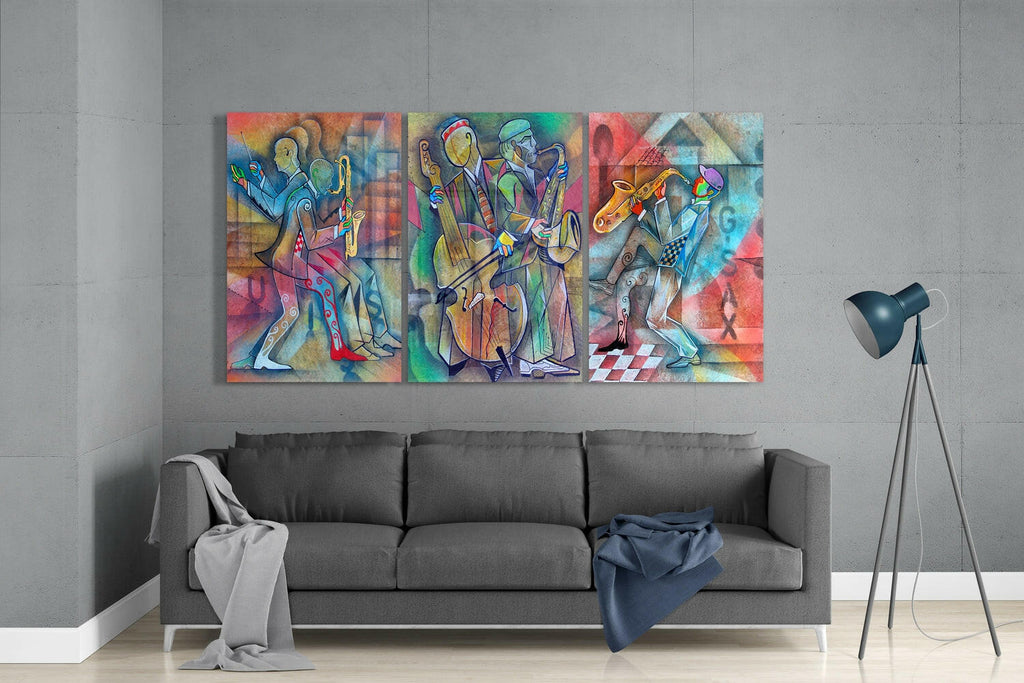 Music Glass Wall Art