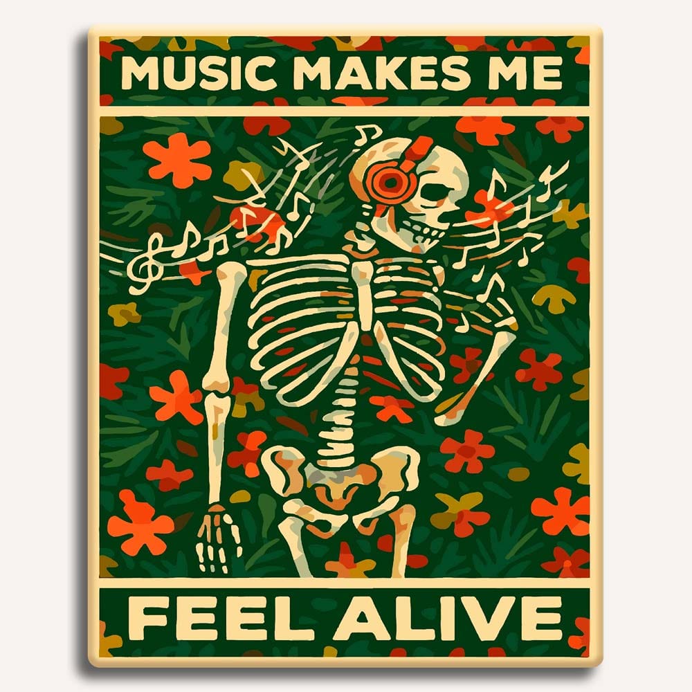 Music Makes Me Feel Alive - Paint By Numbers Kit