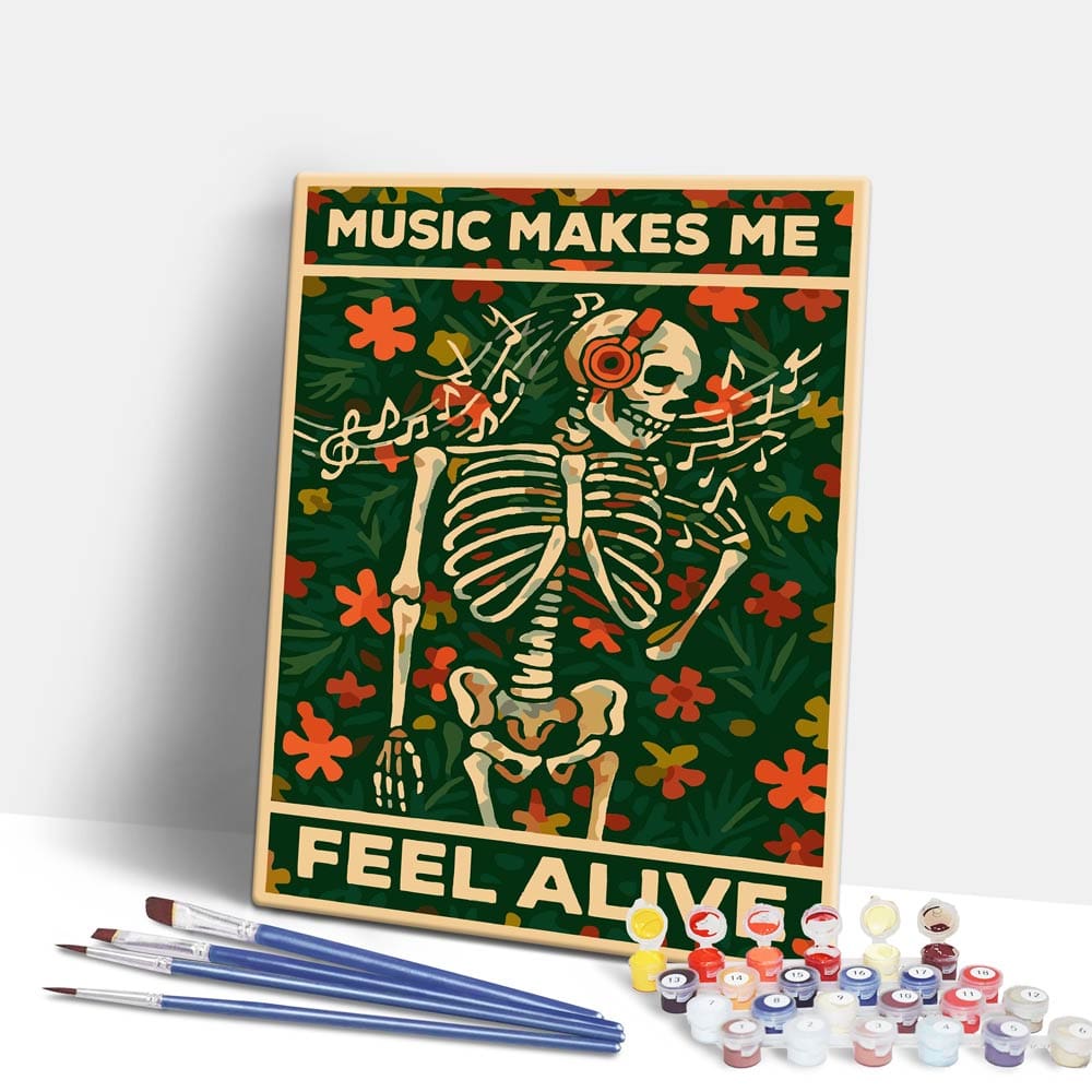 Music Makes Me Feel Alive - Paint By Numbers Kit