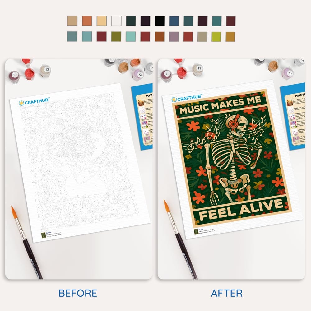 Music Makes Me Feel Alive - Paint By Numbers Kit