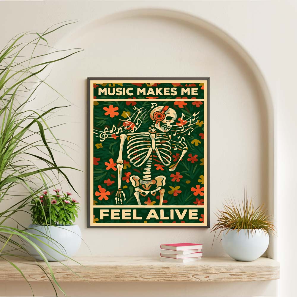 Music Makes Me Feel Alive - Paint By Numbers Kit