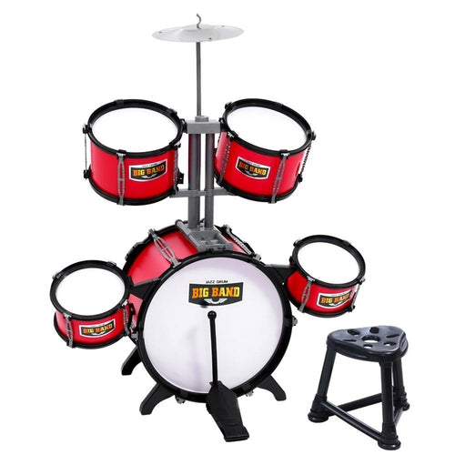 Keezi Kids 7 Drum Set Junior Drums Kit Musical Play Toys Children's
