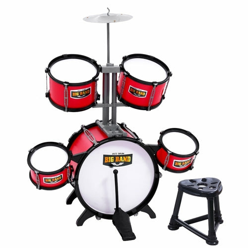 Keezi Kids 7 Drum Set Junior Drums Kit Musical Play Toys Children's