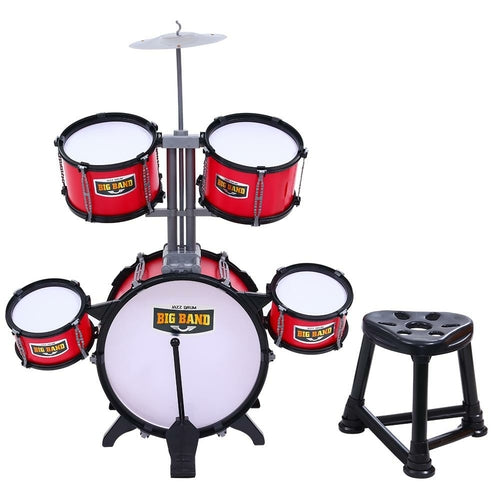 Keezi Kids 7 Drum Set Junior Drums Kit Musical Play Toys Children's