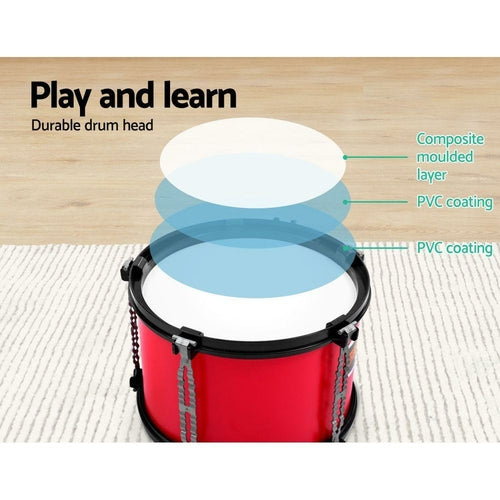 Keezi Kids 7 Drum Set Junior Drums Kit Musical Play Toys Children's