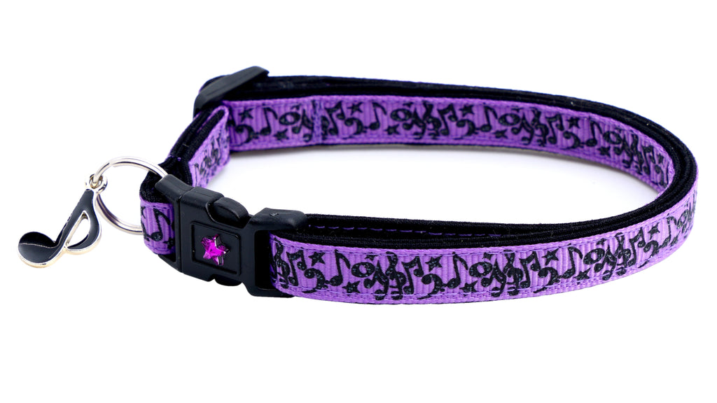 Music Notes Cat Collar