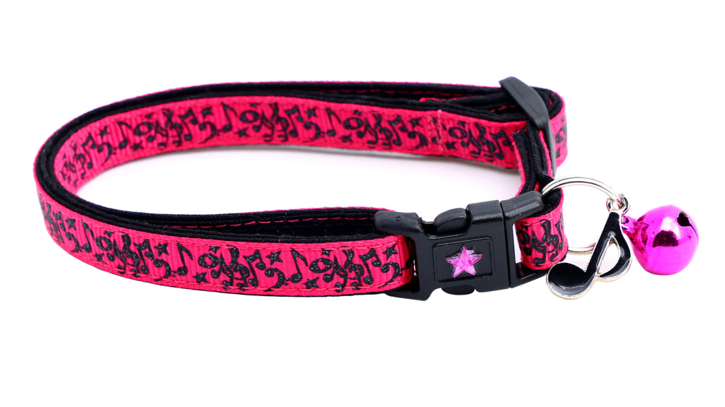 Music Notes Cat Collar