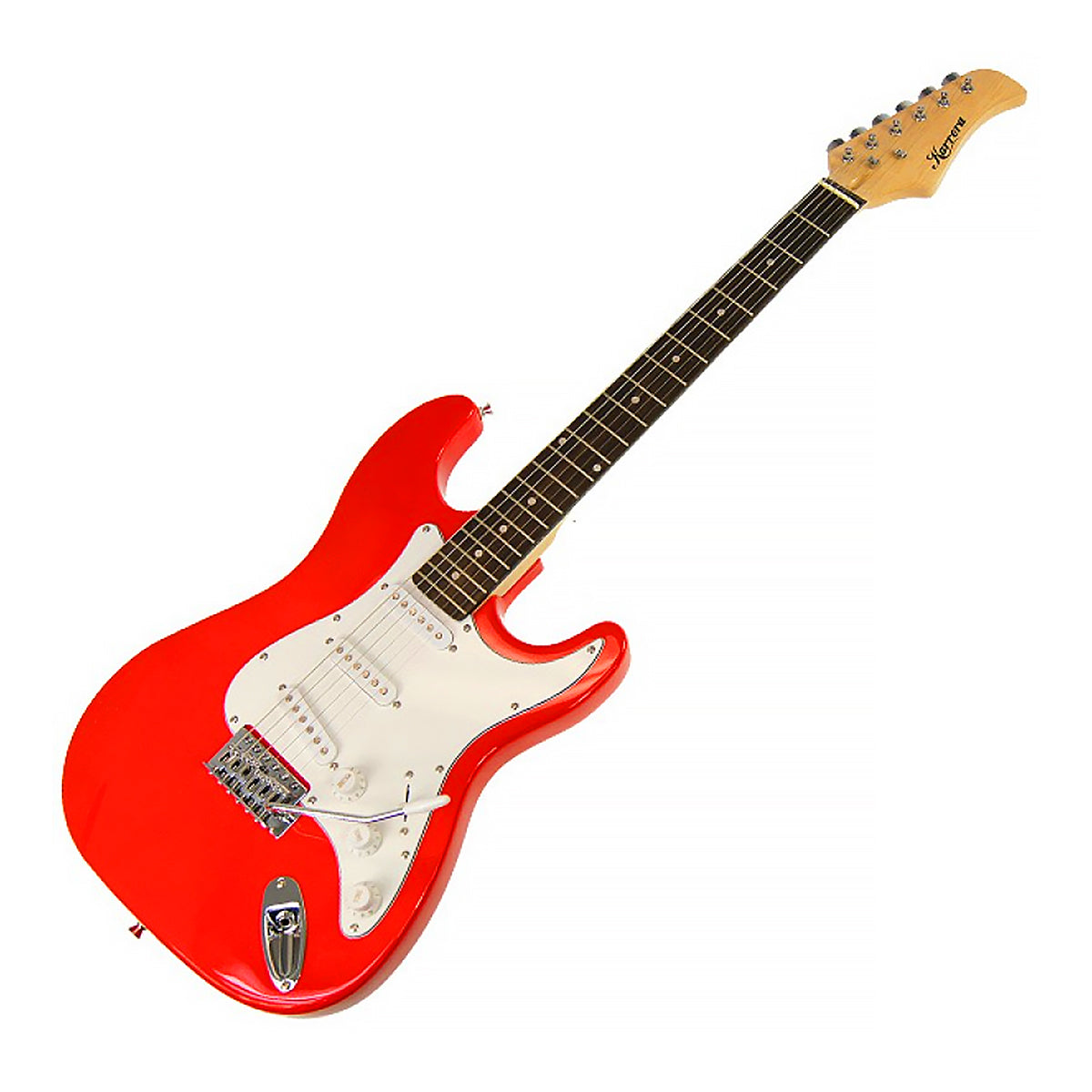Karrera 39in Electric Guitar - Red Stratocaster