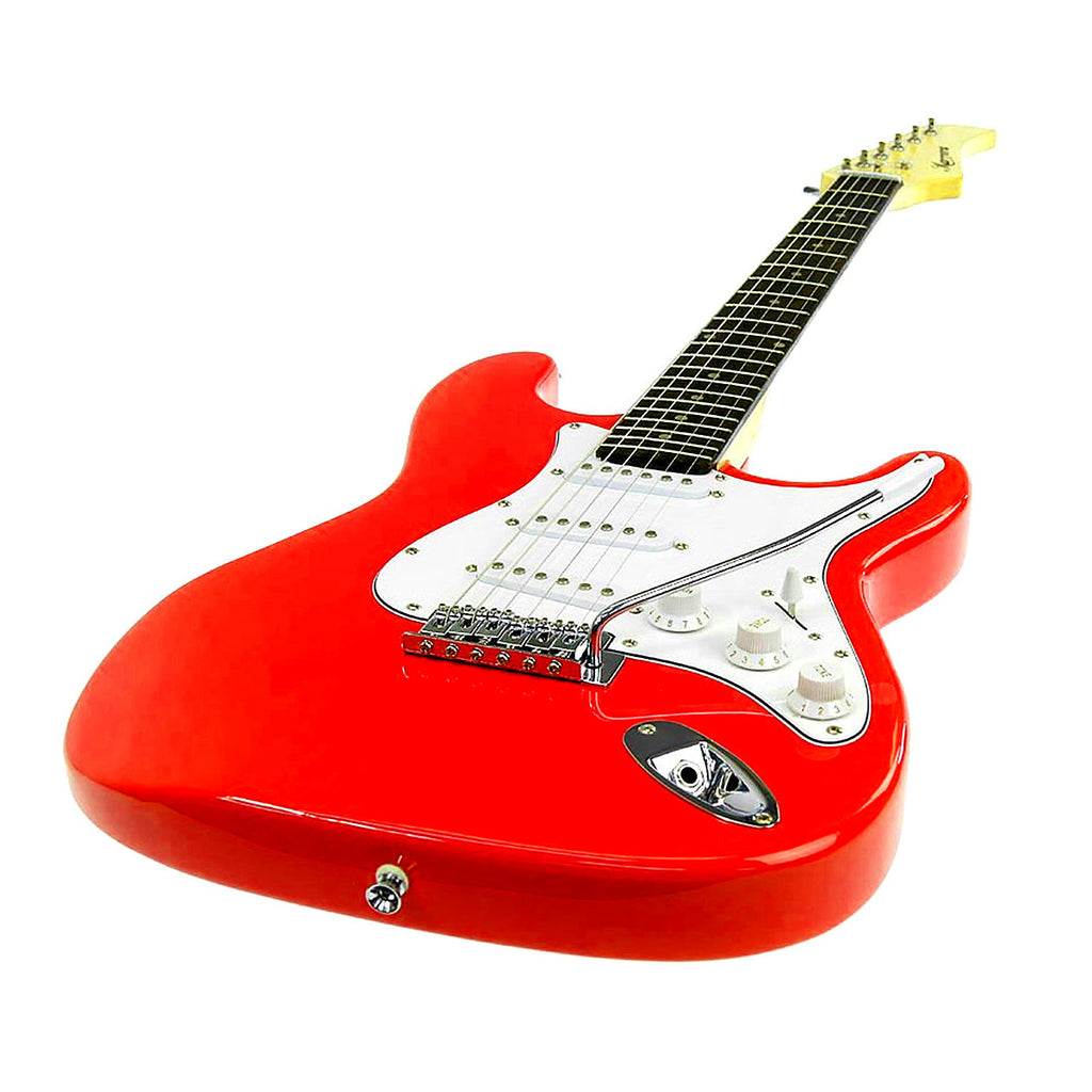 Karrera 39in Electric Guitar - Red Stratocaster