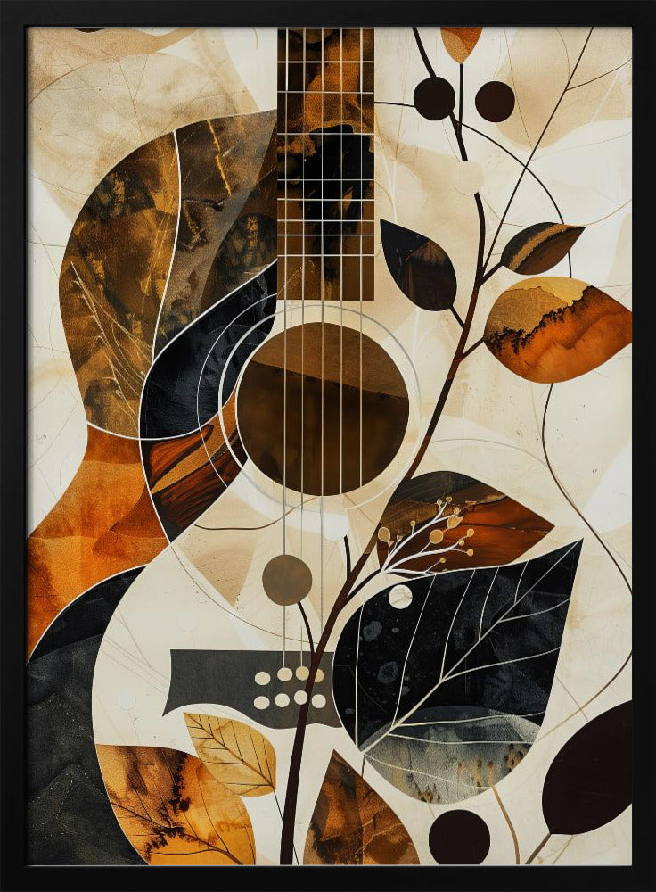Music Guitar Collage (1) Canvas Print