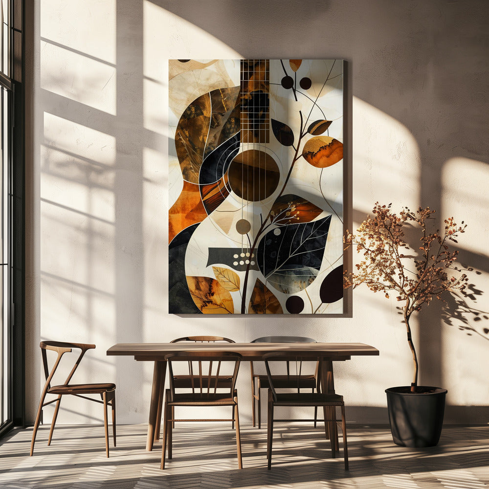 Music Guitar Collage (1) Canvas Print