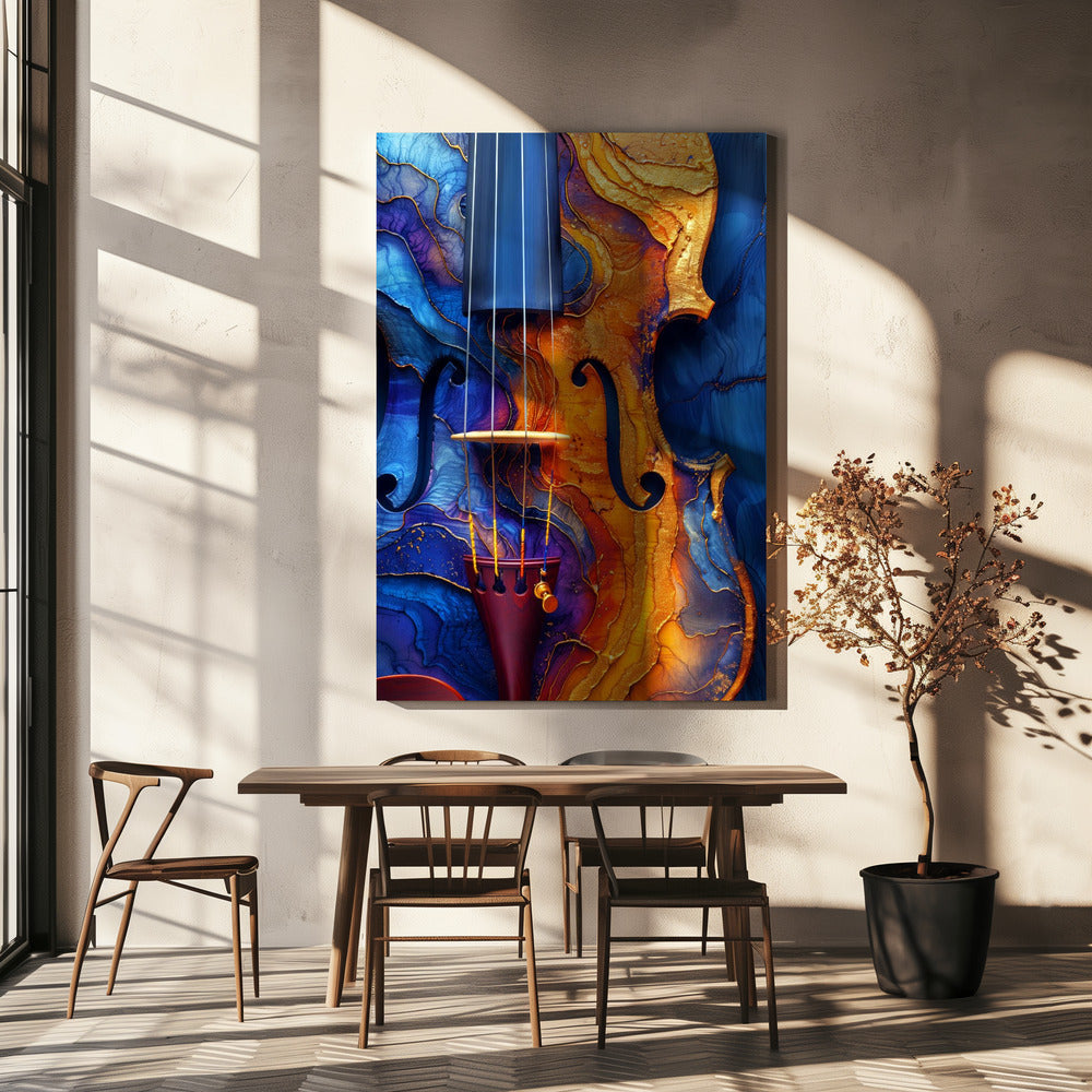 Music Violin 2--Poster Music Canvas Print