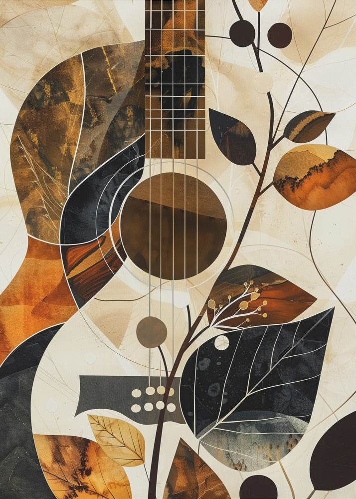 Music Guitar Collage (1) Canvas Print