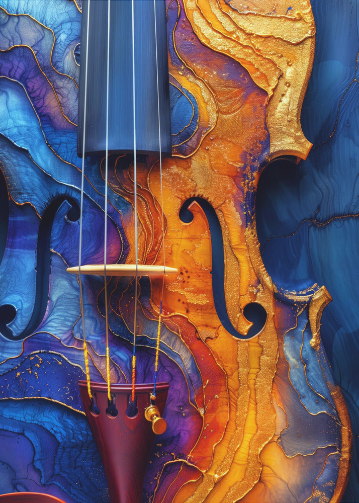 Music Violin 2--Poster Music Canvas Print
