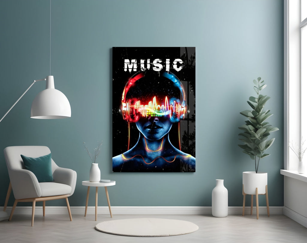 Music Glass Wall Art