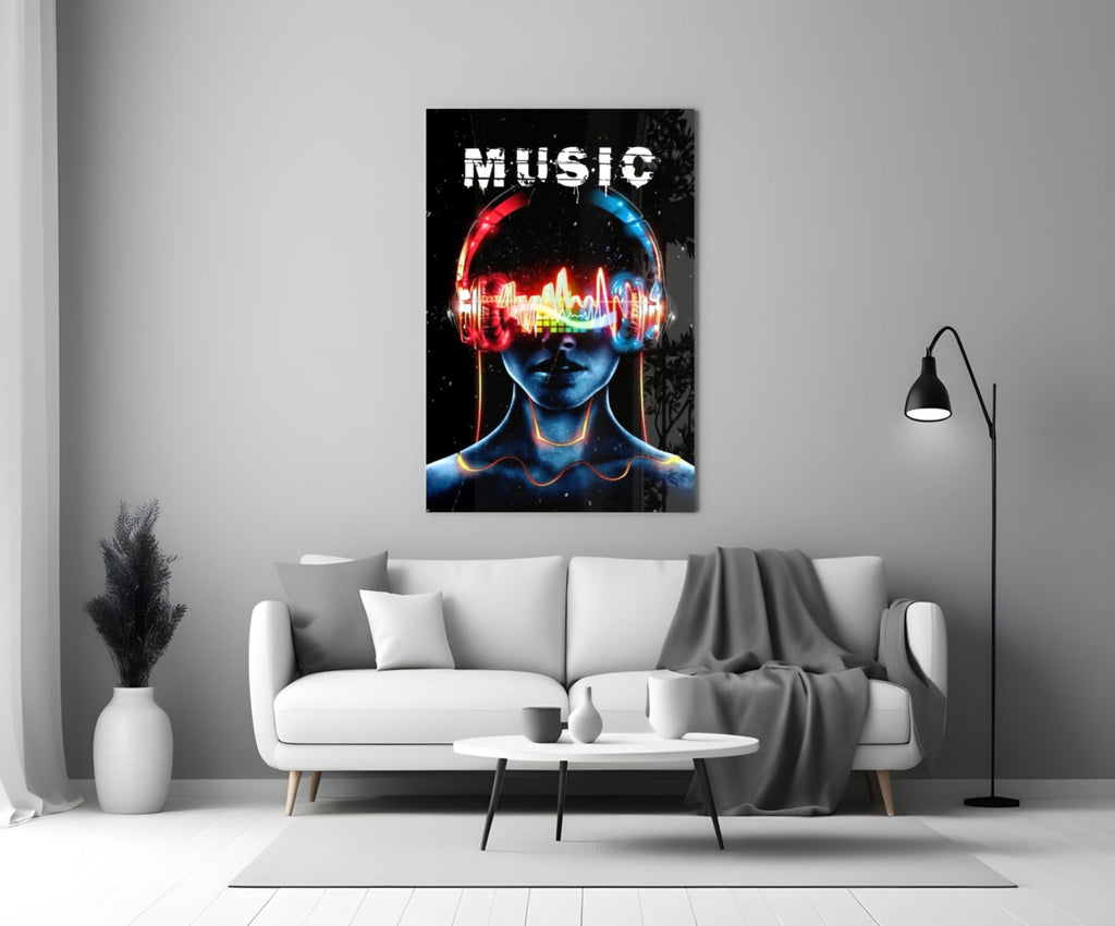 Music Glass Wall Art