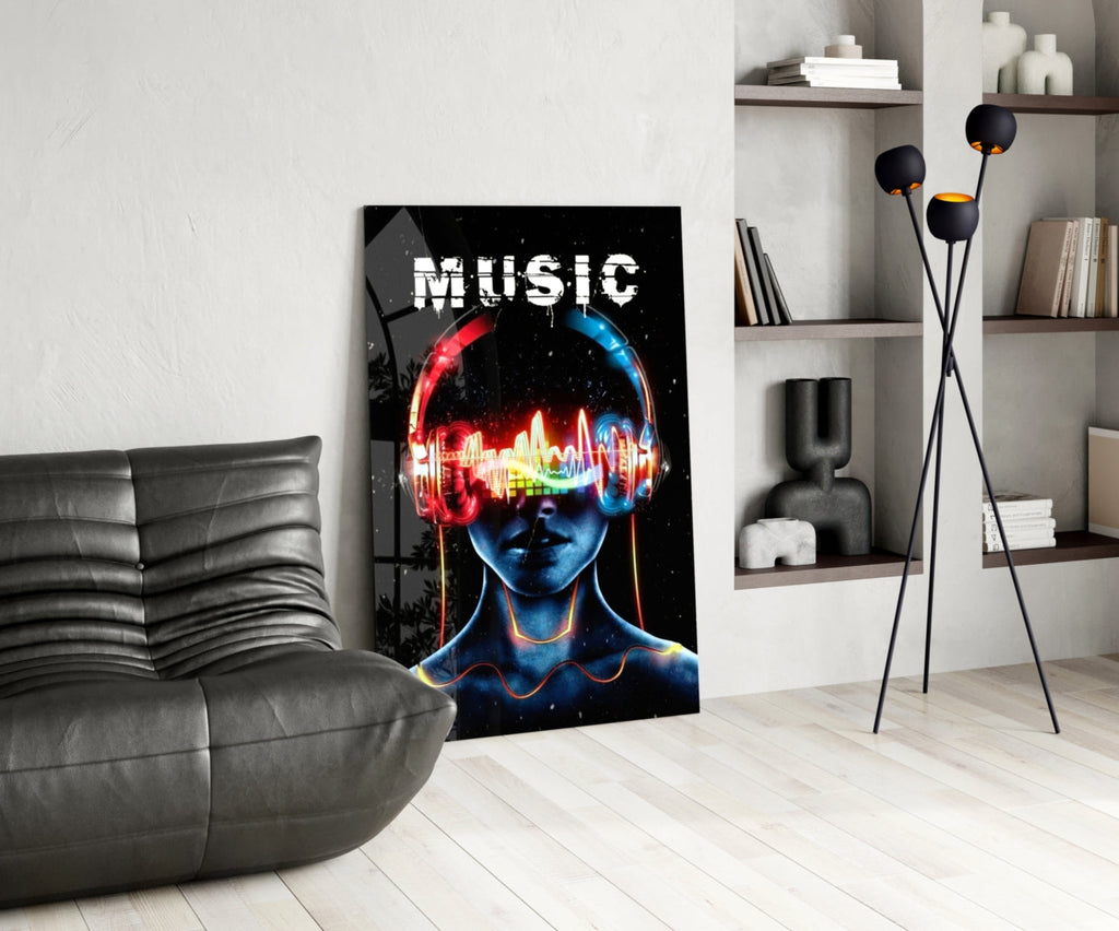 Music Glass Wall Art